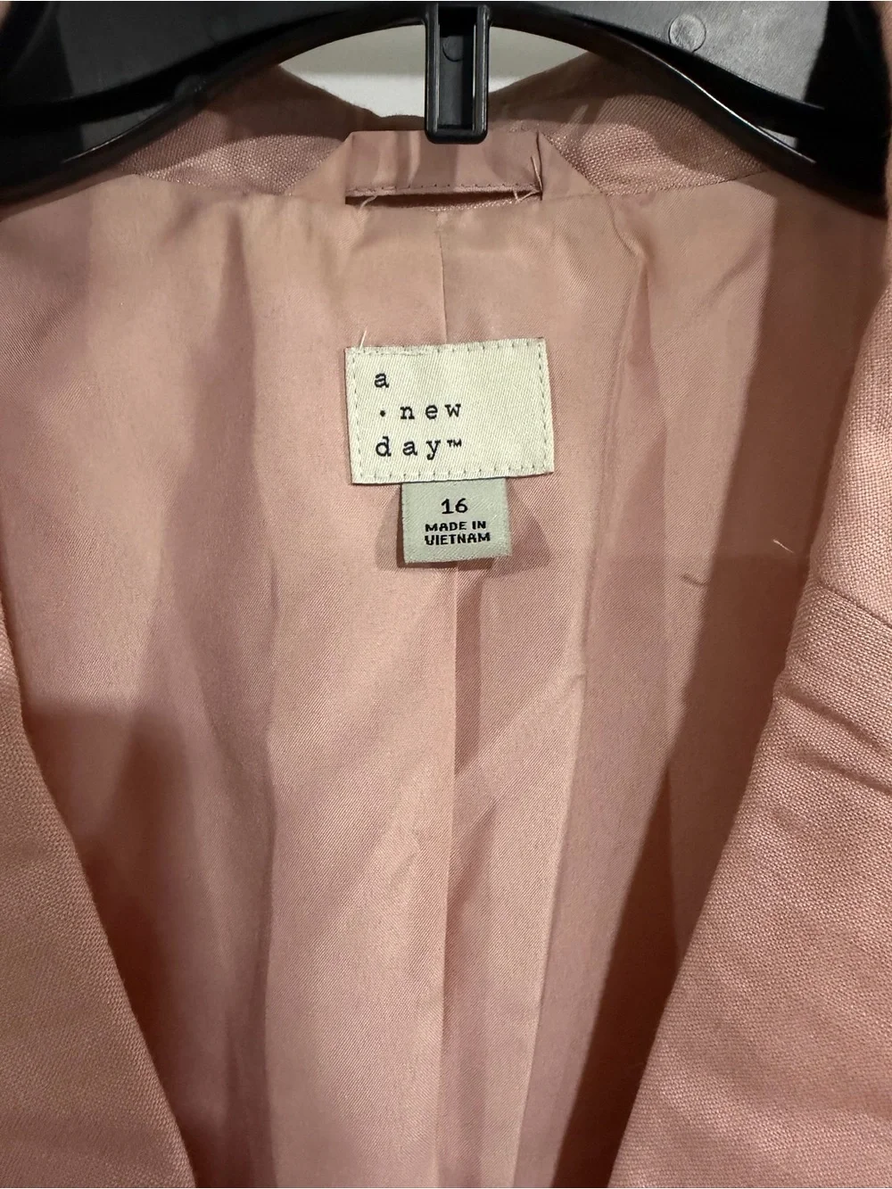 a new day Blush Pink Single-Button Notch Lapel Blazer